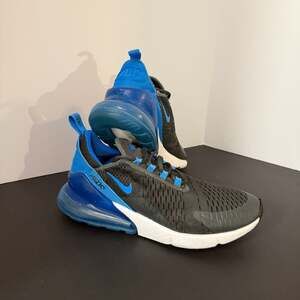 Nike Air Max 270 Anthracite Photo Blue AH8050-028 Men's Size 8